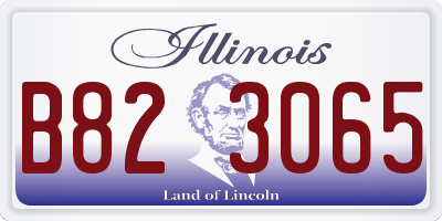 IL license plate B823065