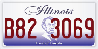 IL license plate B823069