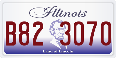 IL license plate B823070