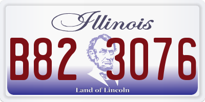 IL license plate B823076