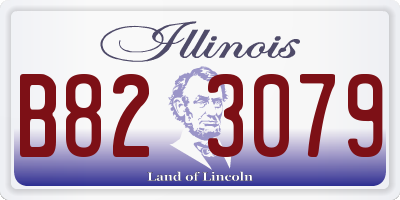 IL license plate B823079