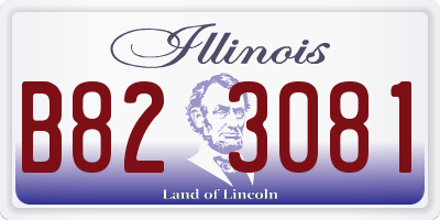 IL license plate B823081