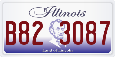 IL license plate B823087