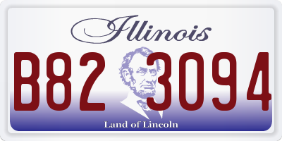IL license plate B823094