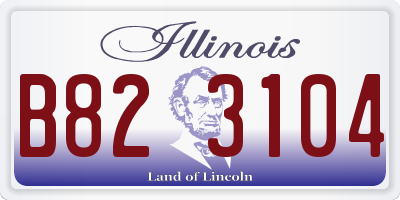 IL license plate B823104