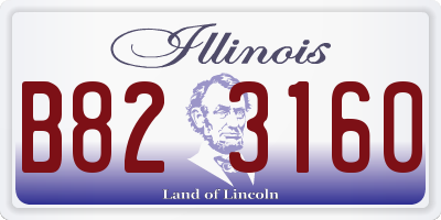 IL license plate B823160