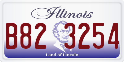 IL license plate B823254
