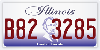 IL license plate B823285
