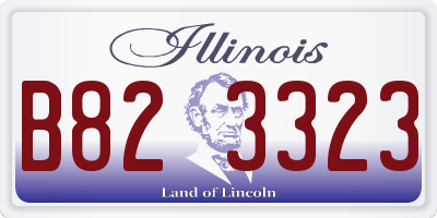 IL license plate B823323