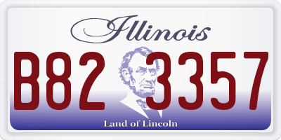 IL license plate B823357