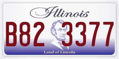 IL license plate B823377