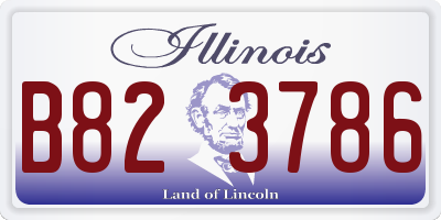 IL license plate B823786