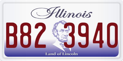 IL license plate B823940