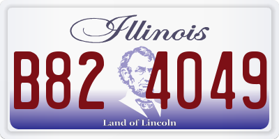IL license plate B824049