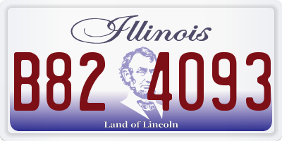 IL license plate B824093