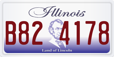 IL license plate B824178