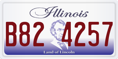 IL license plate B824257