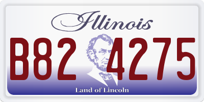 IL license plate B824275
