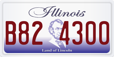 IL license plate B824300