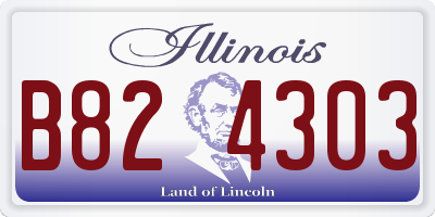 IL license plate B824303