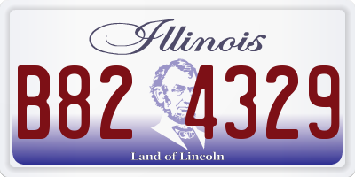 IL license plate B824329