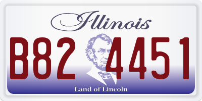 IL license plate B824451