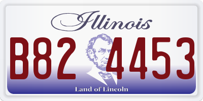 IL license plate B824453