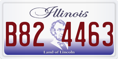 IL license plate B824463