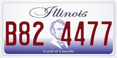IL license plate B824477