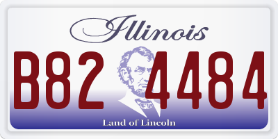 IL license plate B824484