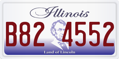 IL license plate B824552