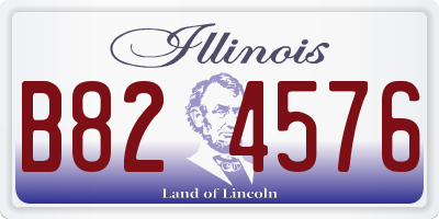 IL license plate B824576