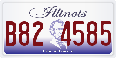 IL license plate B824585