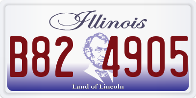 IL license plate B824905
