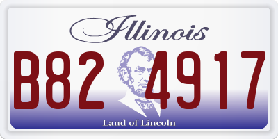 IL license plate B824917