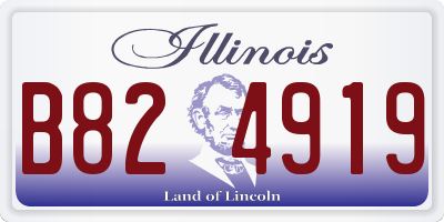 IL license plate B824919