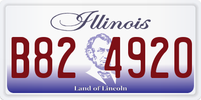IL license plate B824920
