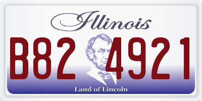 IL license plate B824921