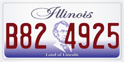 IL license plate B824925