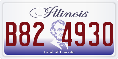 IL license plate B824930