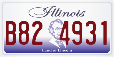 IL license plate B824931