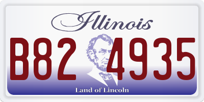 IL license plate B824935