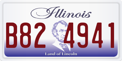 IL license plate B824941