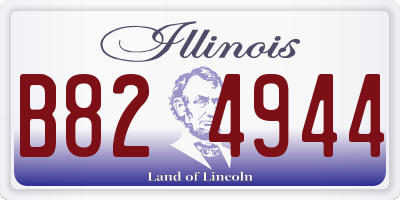 IL license plate B824944