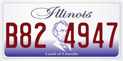 IL license plate B824947