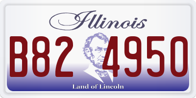 IL license plate B824950