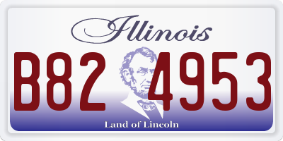 IL license plate B824953