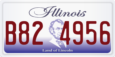 IL license plate B824956