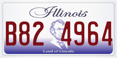 IL license plate B824964