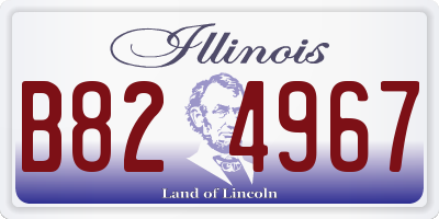 IL license plate B824967